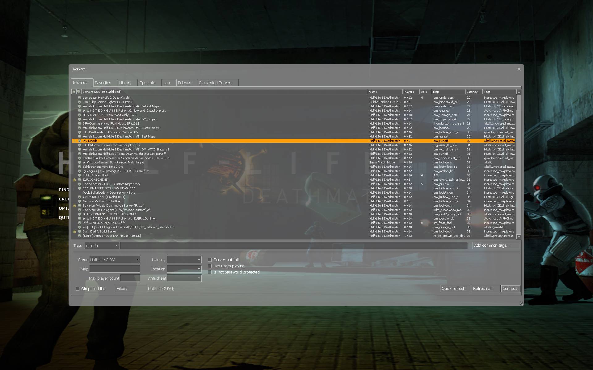 Server browser Server browser