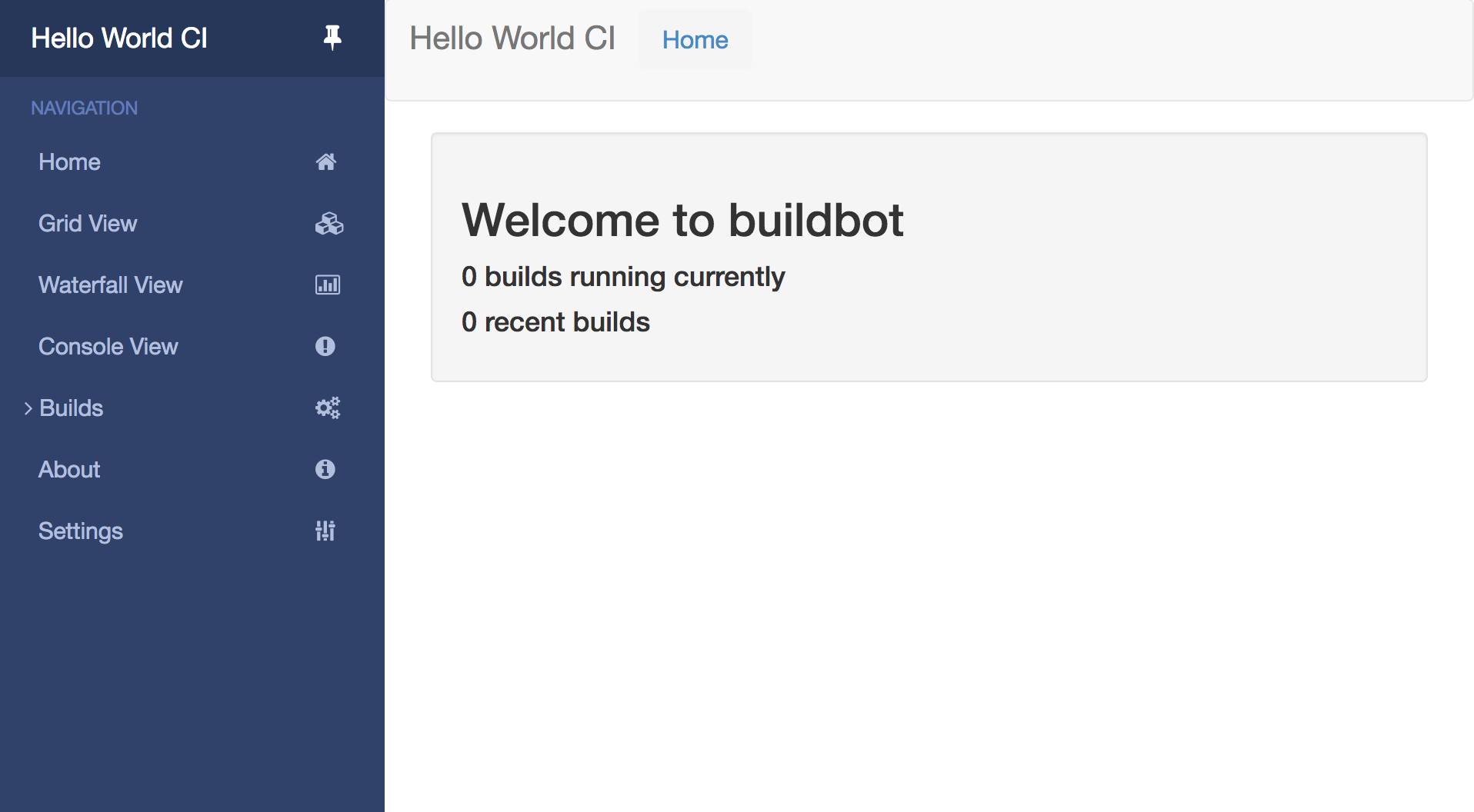 Buildbot Landing Page Buildbot Landing Page